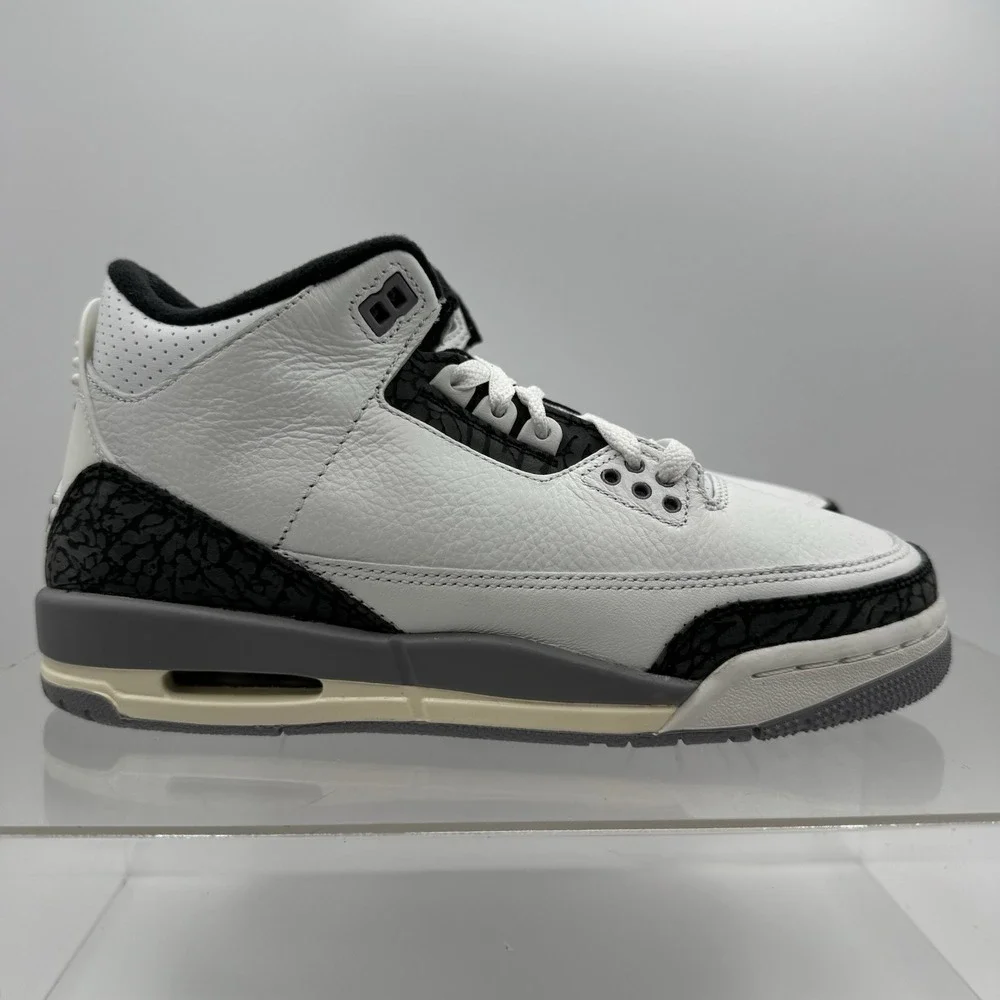 Brand New Air Jordan 3 Retro GS Summit White Cement Grey DM0967-106 Size 6.5Y